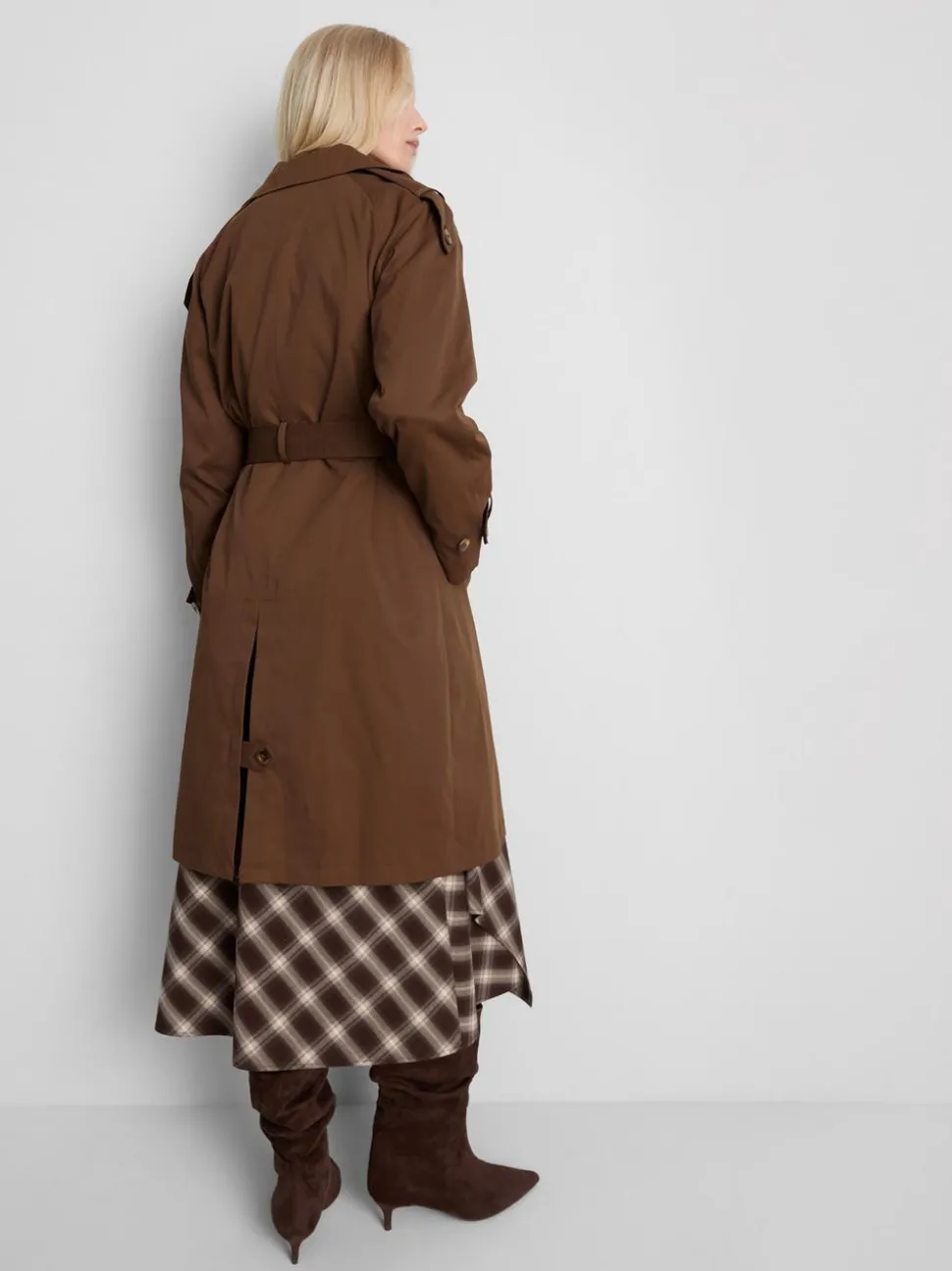 Doppelreihiger „By Coleen“ Midi-Trenchcoat