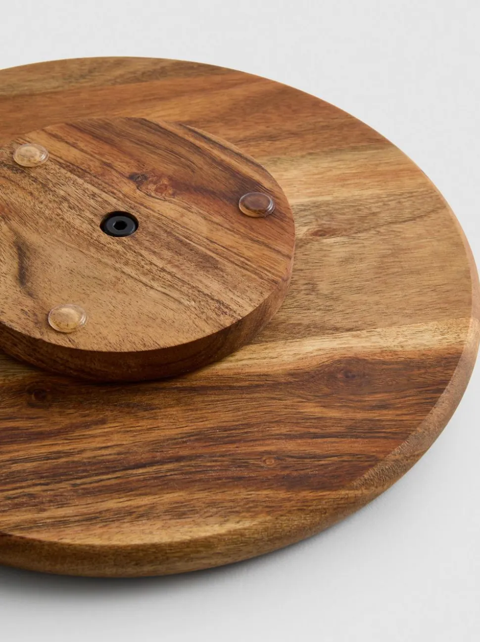 Drehbares Serviertablett aus Holz