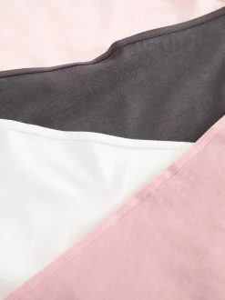 Einfarbige Shorts aus Baumwolle, 4er-Pack