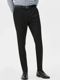Elegante Slim-Fit-Twillhose