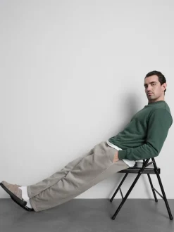 Essential-Sweatshirt mit Rundhalsausschnitt