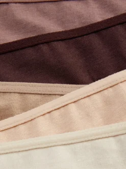 Essential Tangas in neutralen Farben, 5er-Pack