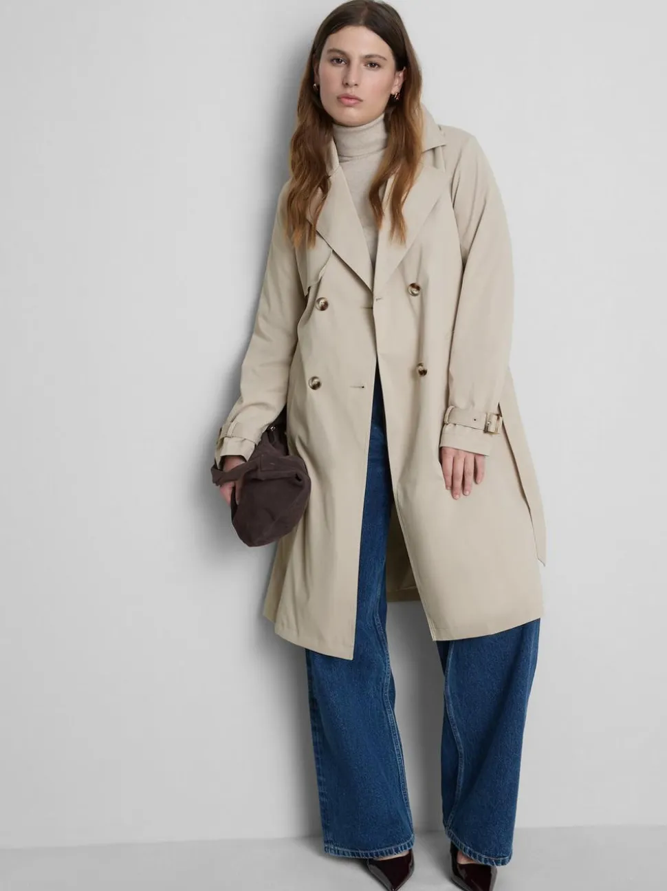 Essential-Trenchcoat mit Gürtel