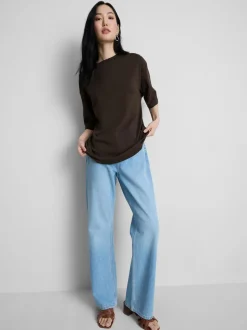 Essential-T-Shirt aus Baumwolle im Oversized-Look
