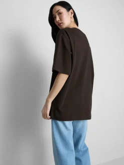Essential-T-Shirt aus Baumwolle im Oversized-Look