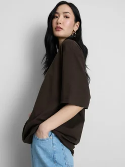 Essential-T-Shirt aus Baumwolle im Oversized-Look