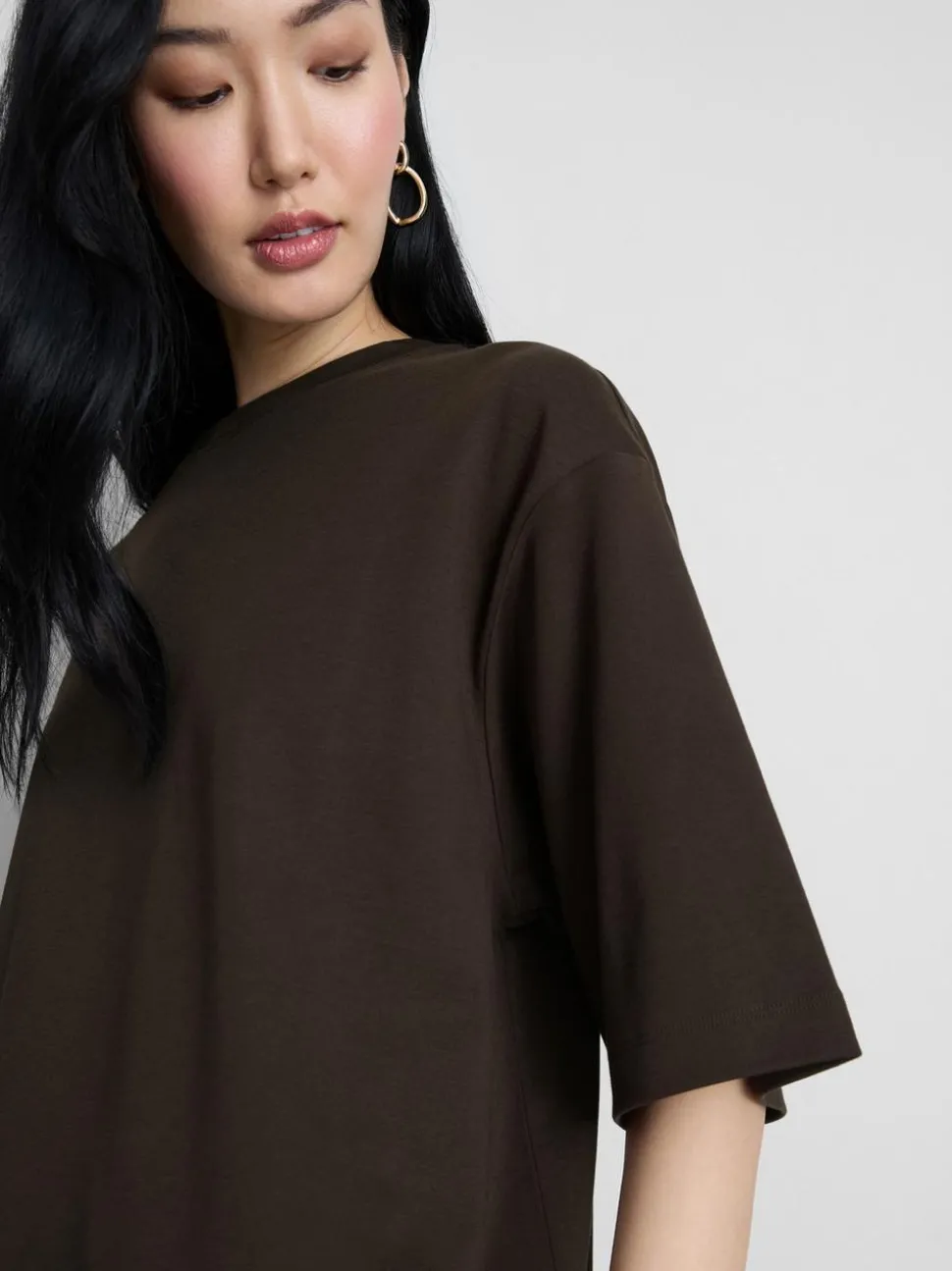 Essential-T-Shirt aus Baumwolle im Oversized-Look