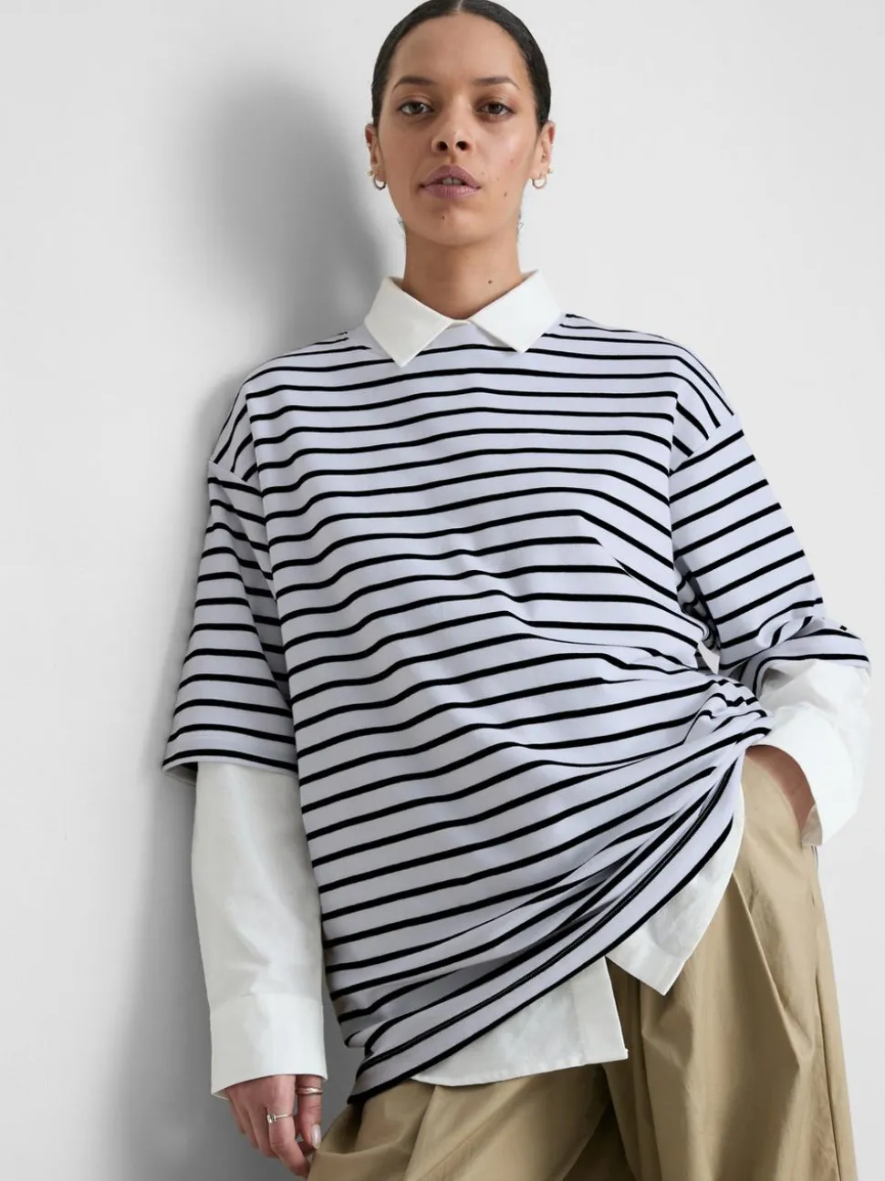 Essential-T-Shirt aus Baumwolle im Oversized-Look