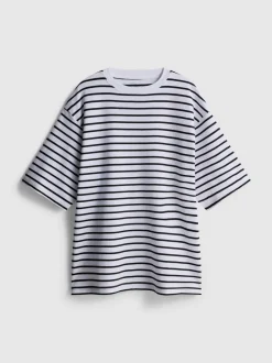 Essential-T-Shirt aus Baumwolle im Oversized-Look