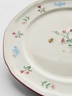 Essteller mit Blumendesign