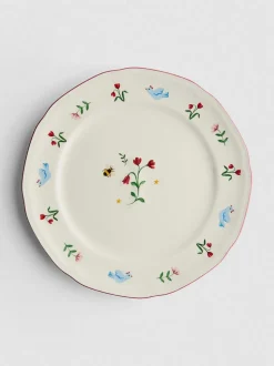 Essteller mit Blumendesign