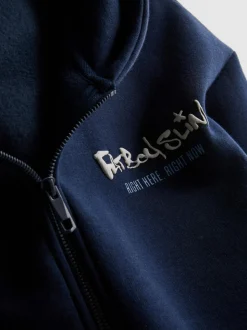„Fatboy Slim“ Hoodie mit Reißverschluss