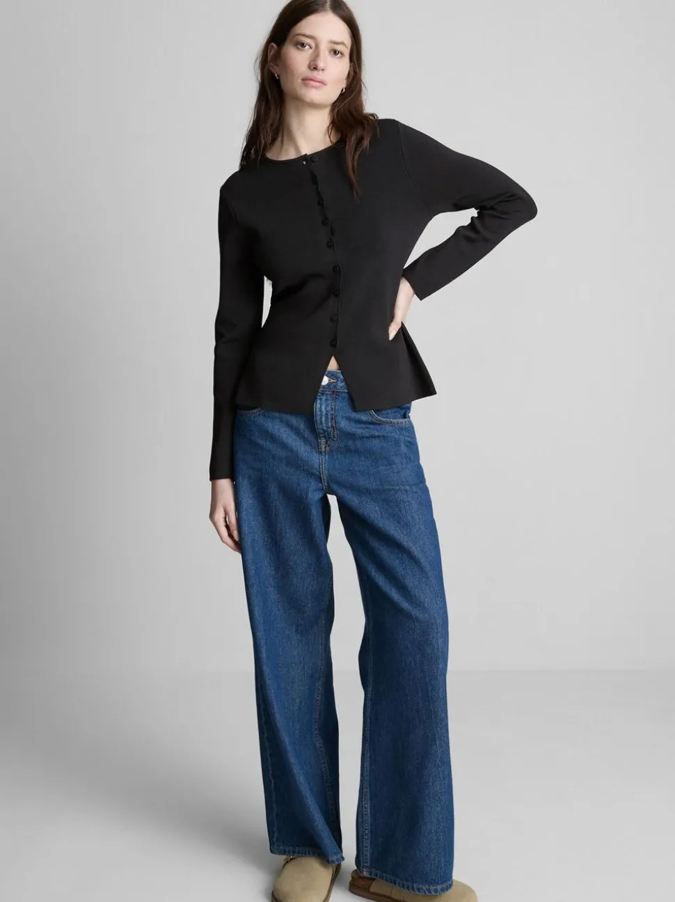 Figurbetonter, langärmeliger „The Edit“ Cardigan