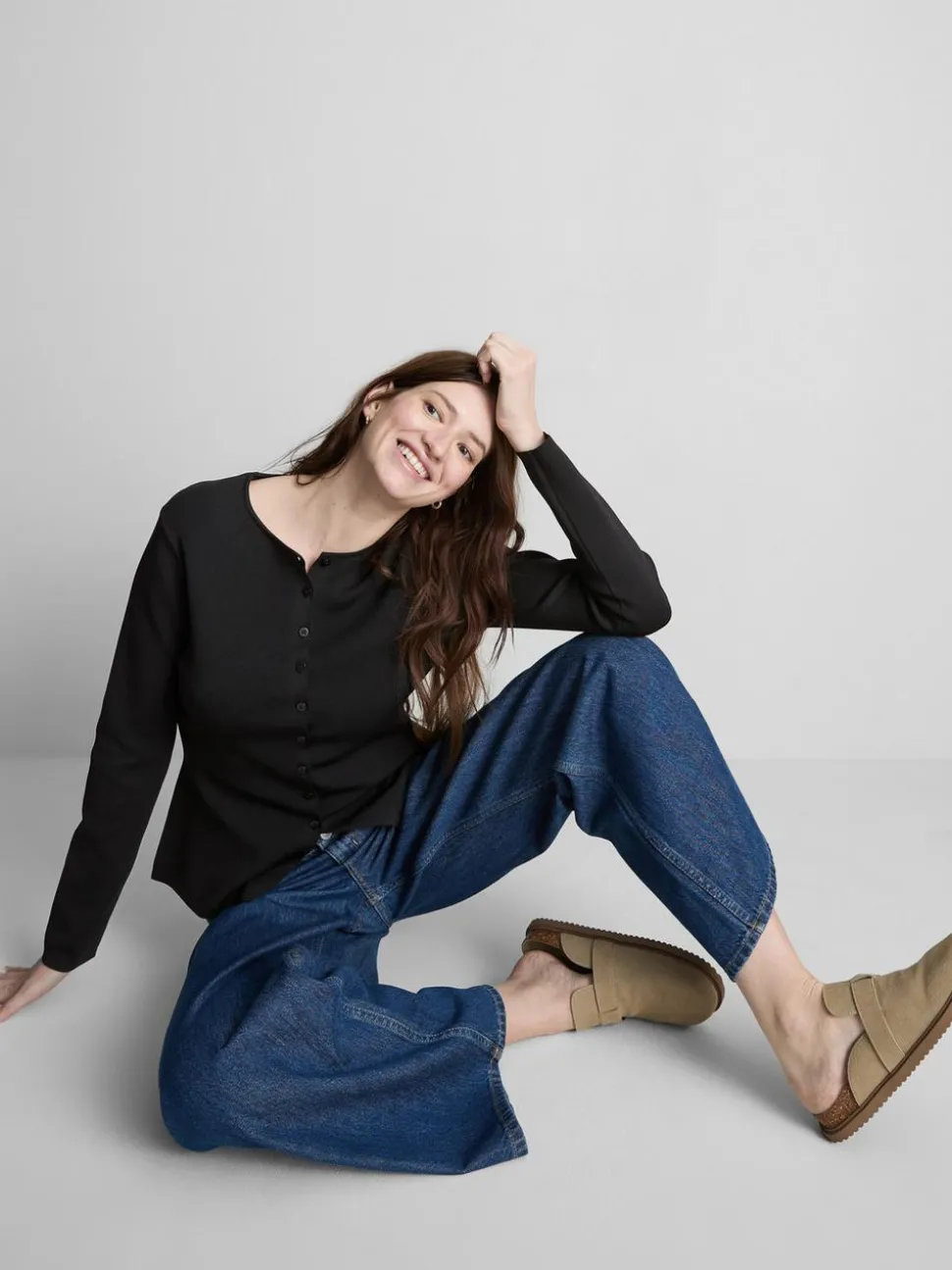 Figurbetonter, langärmeliger „The Edit“ Cardigan
