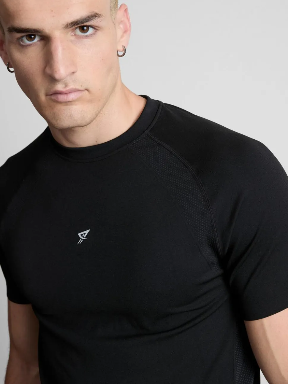 Fitness-T-Shirt mit Einsätzen