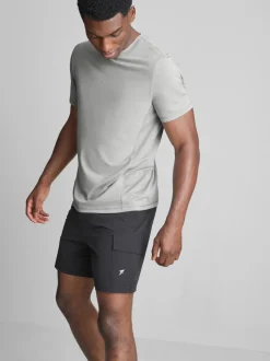 Fitness-T-Shirt mit Einsätzen