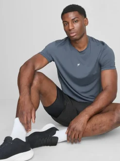 Fitness-T-Shirt mit Einsätzen