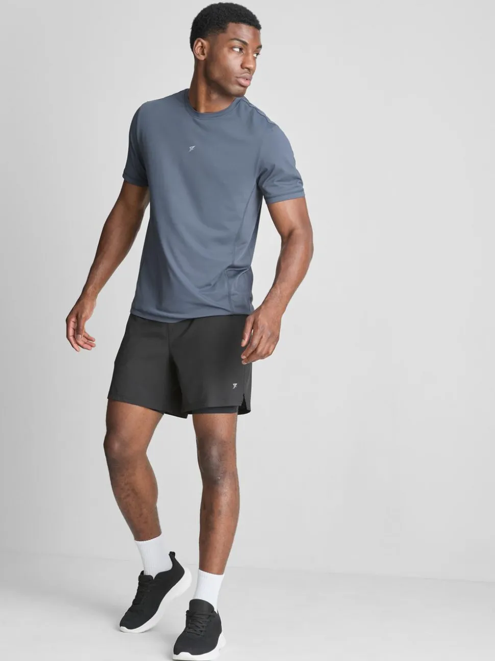 Fitness-T-Shirt mit Einsätzen