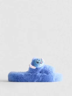 Flauschige „Disney Stitch“ Hausschuhe mit zwei Riemen
