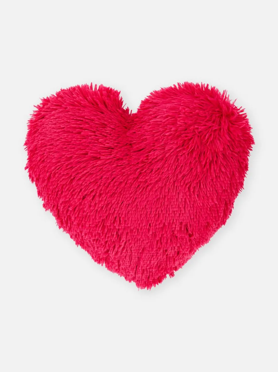 Flauschiges Kissen in Herzform