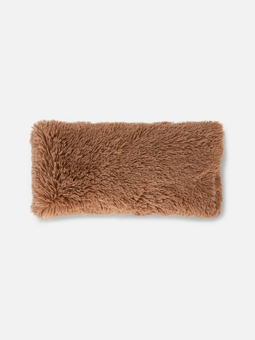 Flauschiges, längliches Kissen