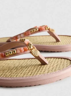 Flipflops mit Seegras-Effekt