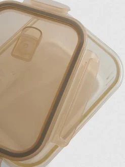 Frischhaltebox aus geriffeltem Glas