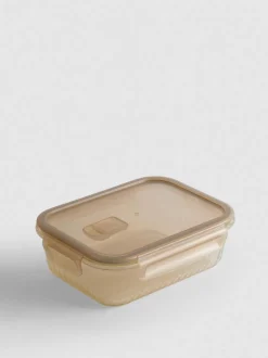 Frischhaltebox aus geriffeltem Glas