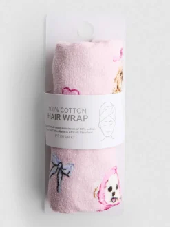 Frottee-Haarturban mit Muster