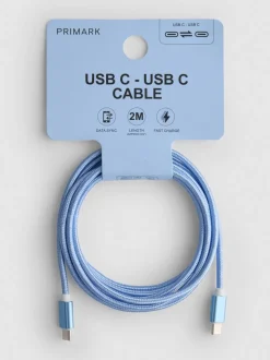 Geflochtenes USB-C- auf USB-C-Kabel, 2 m