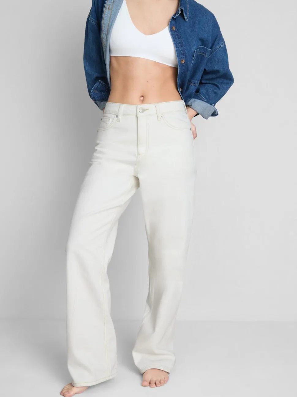Gerade geschnittene Jeans aus Baumwolldenim