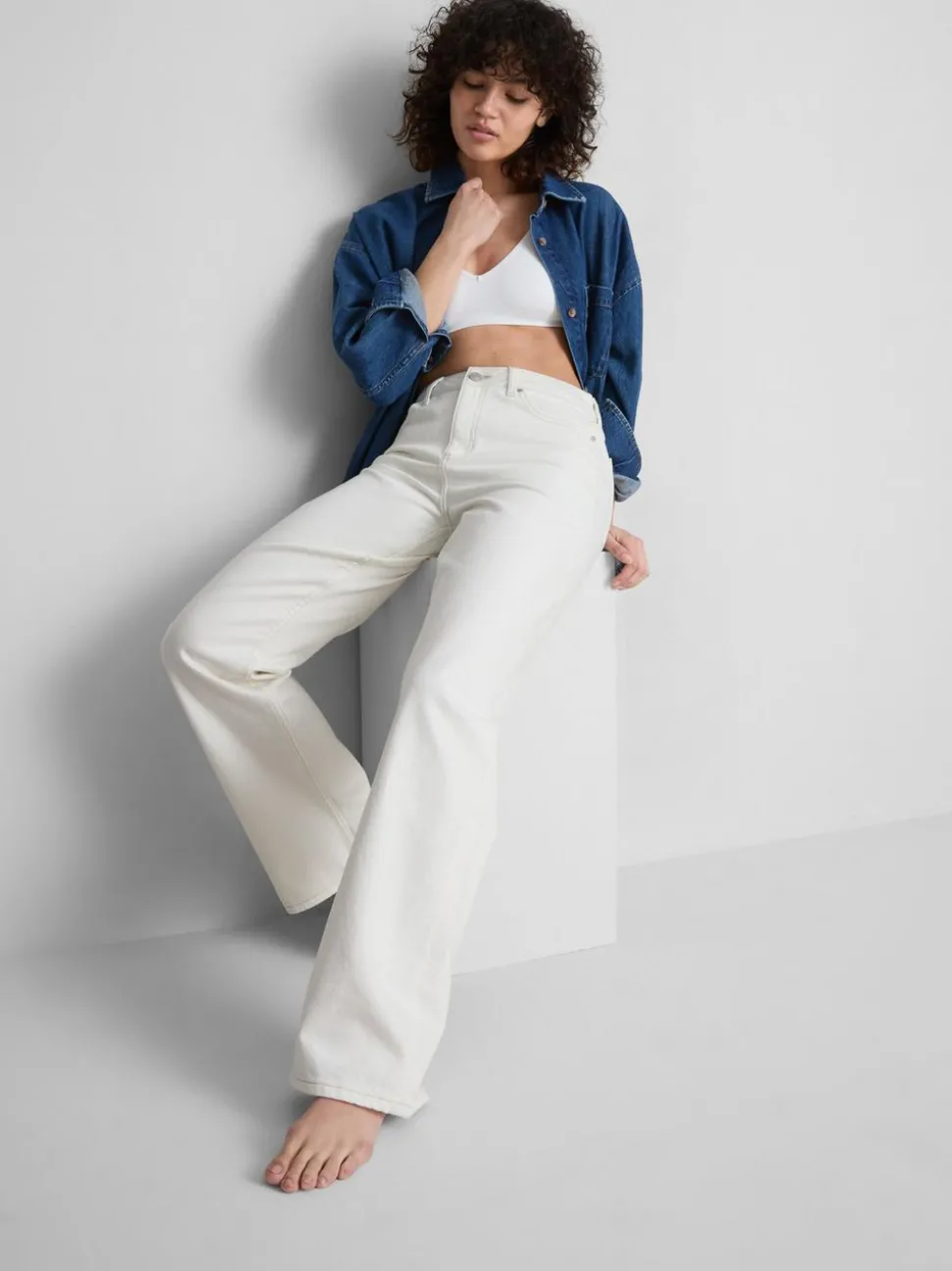 Gerade geschnittene Jeans aus Baumwolldenim