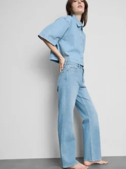 Gerade geschnittene Jeans aus Baumwolldenim