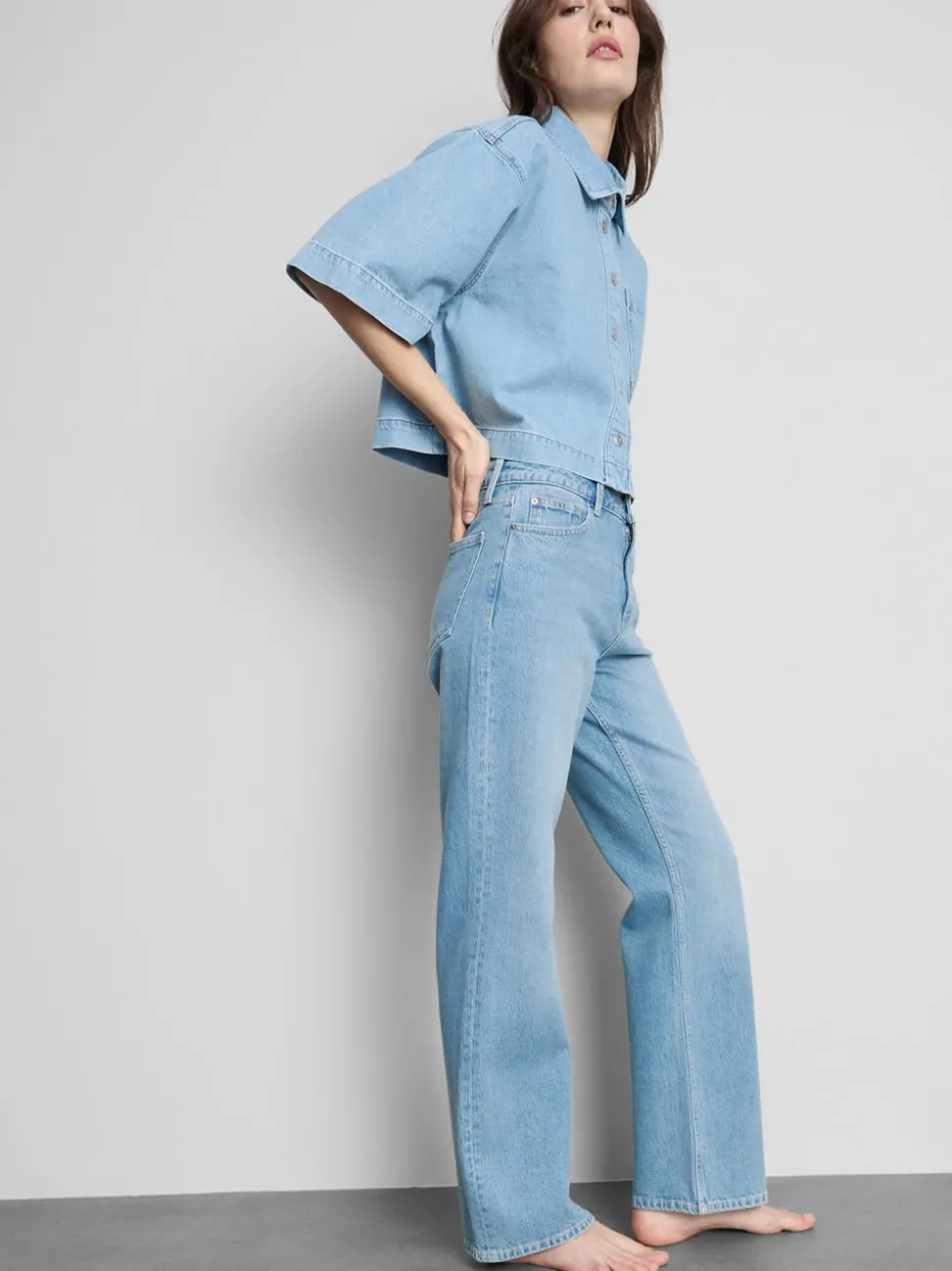 Gerade geschnittene Jeans aus Baumwolldenim
