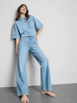 Gerade geschnittene Jeans aus Baumwolldenim