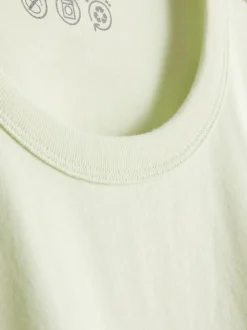 Gerade geschnittenes Baumwoll-T-Shirt mit Rundhalsausschnitt