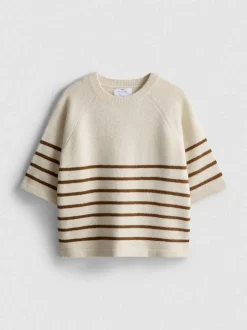 Gerades „By Coleen“ T-Shirt aus Wollgemisch