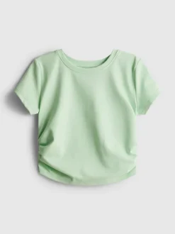 Gerafftes Active-T-Shirt