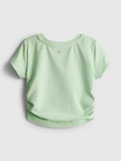 Gerafftes Active-T-Shirt
