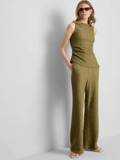 Gerafftes Top in Knitteroptik