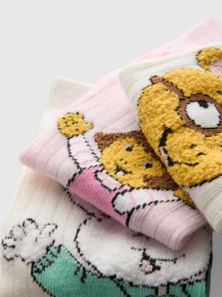 Gerippte „Arthur“ Sneakersocken, 3er-Pack