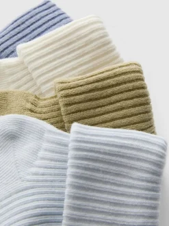 Gerippte Babysocken, 4er-Pack
