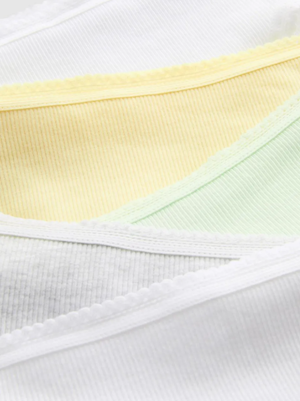 Gerippte Brazil-Slips mit hohem Baumwollanteil, 5er-Pack