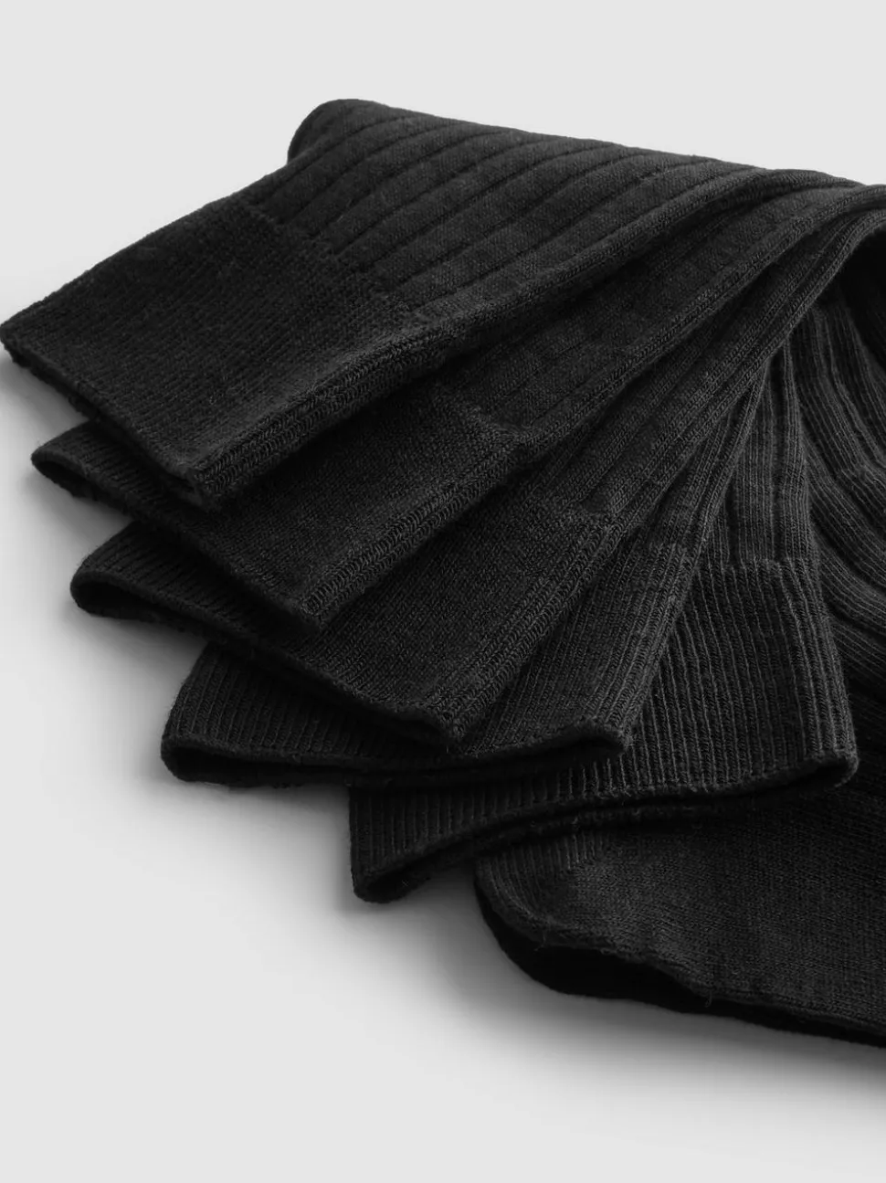 Gerippte Crew-Socken aus Modalmischung, 5er-Pack