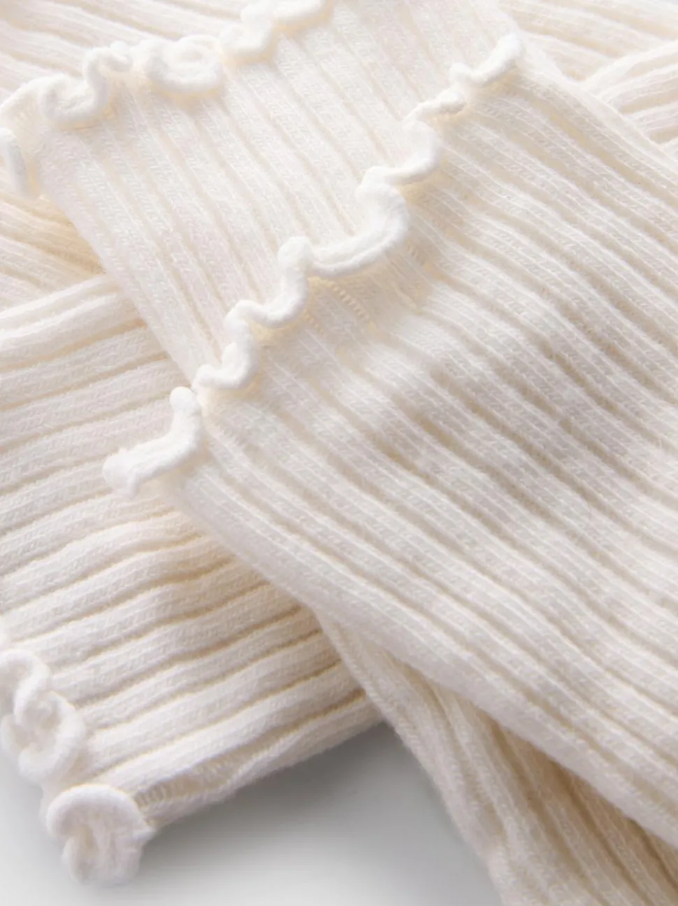 Gerippte Crew-Socken, 2er-Pack