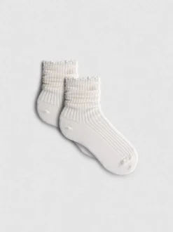 Gerippte Crew-Socken, 2er-Pack