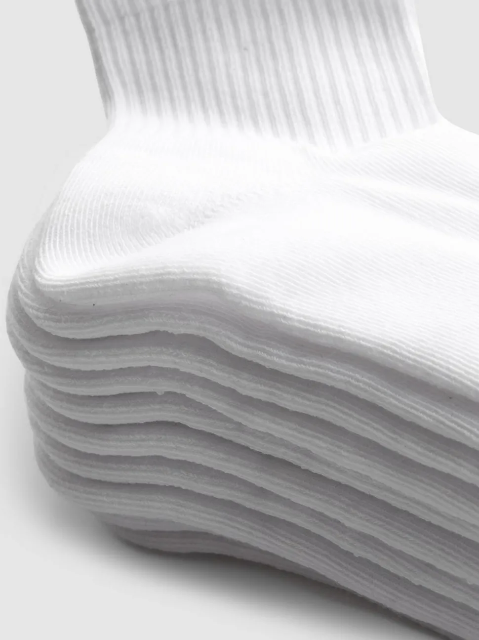Gerippte Crew-Socken, 5er-Pack