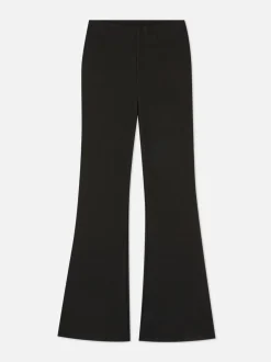Gerippte Hose mit Schlag