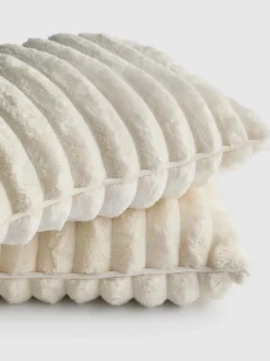 Gerippte, längliche Kissen, 2er-Pack