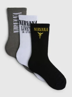 Gerippte „Nirvana“ Socken, 3er-Pack